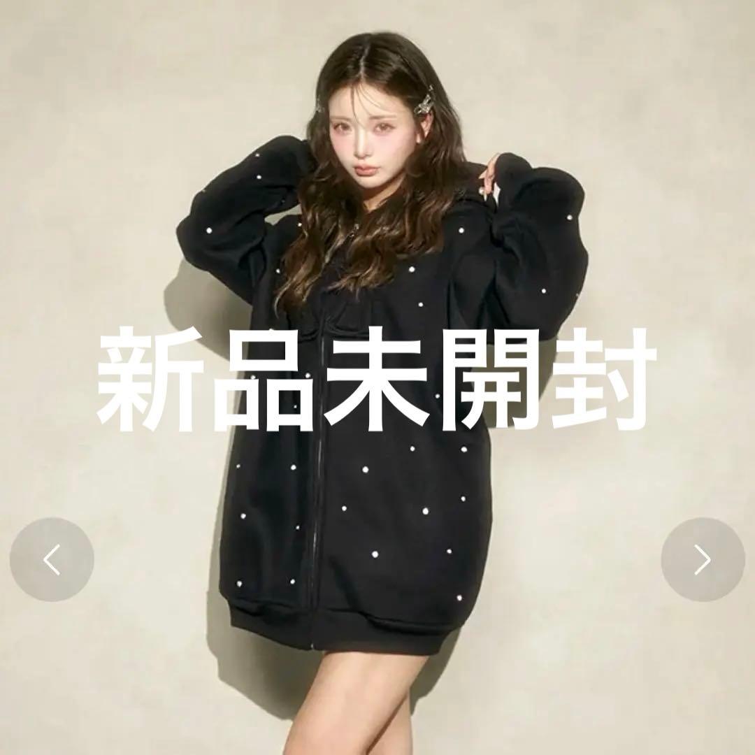 Darich ダーリッチ　DDロゴビジュージップパーカー ブラック