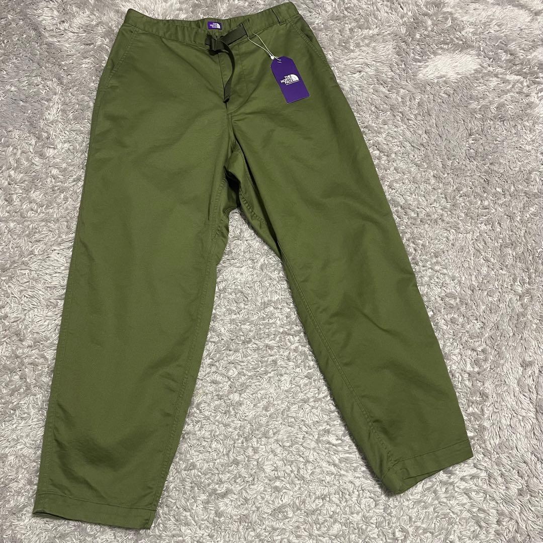 新品タグ付ノースフェイス パープルレーベル　チノパン ワイドジッパーフライ 30