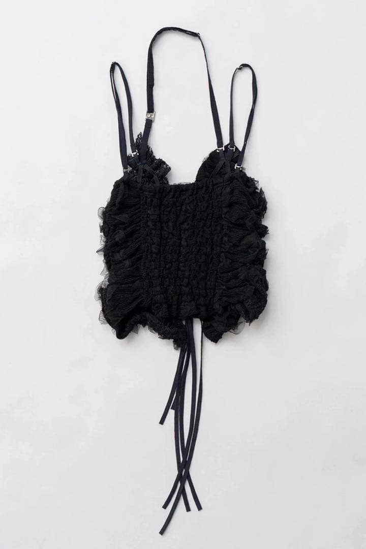 トップス PRANK PROJECT Mesh Tulle Halter Top