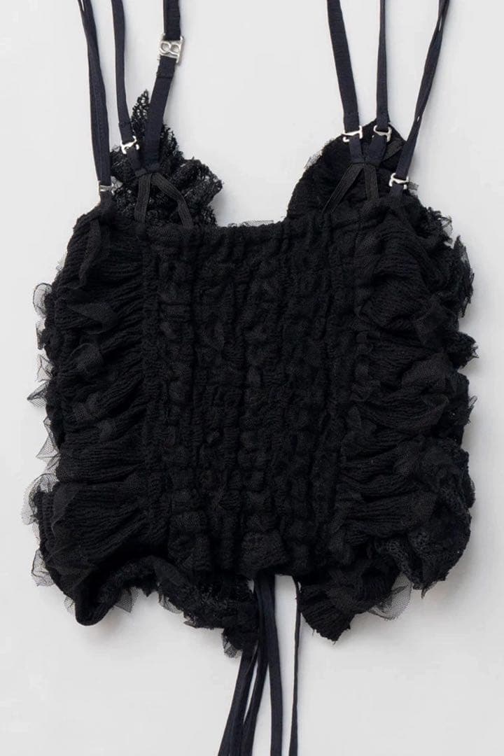 トップス PRANK PROJECT Mesh Tulle Halter Top