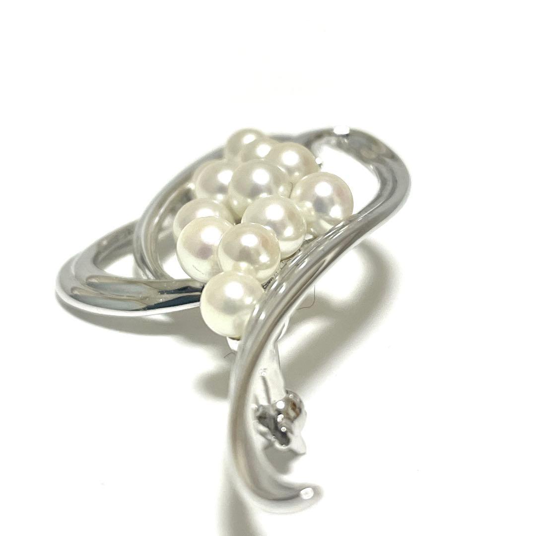 希少 皇室御用達 MIKIMOTO ミキモト アコヤ真珠 パール ブローチ