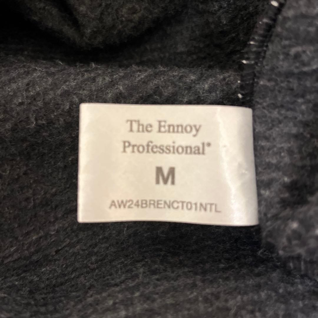 トップス 24AW ENNOY BORDER CREW NECK SWEAT BLACK