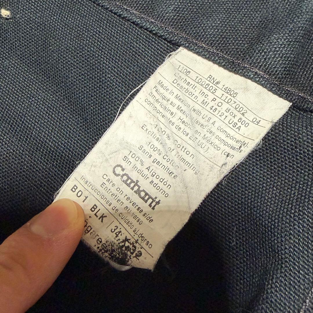 Carhartt - B01 BLK ダブルニー double ブラック　黒