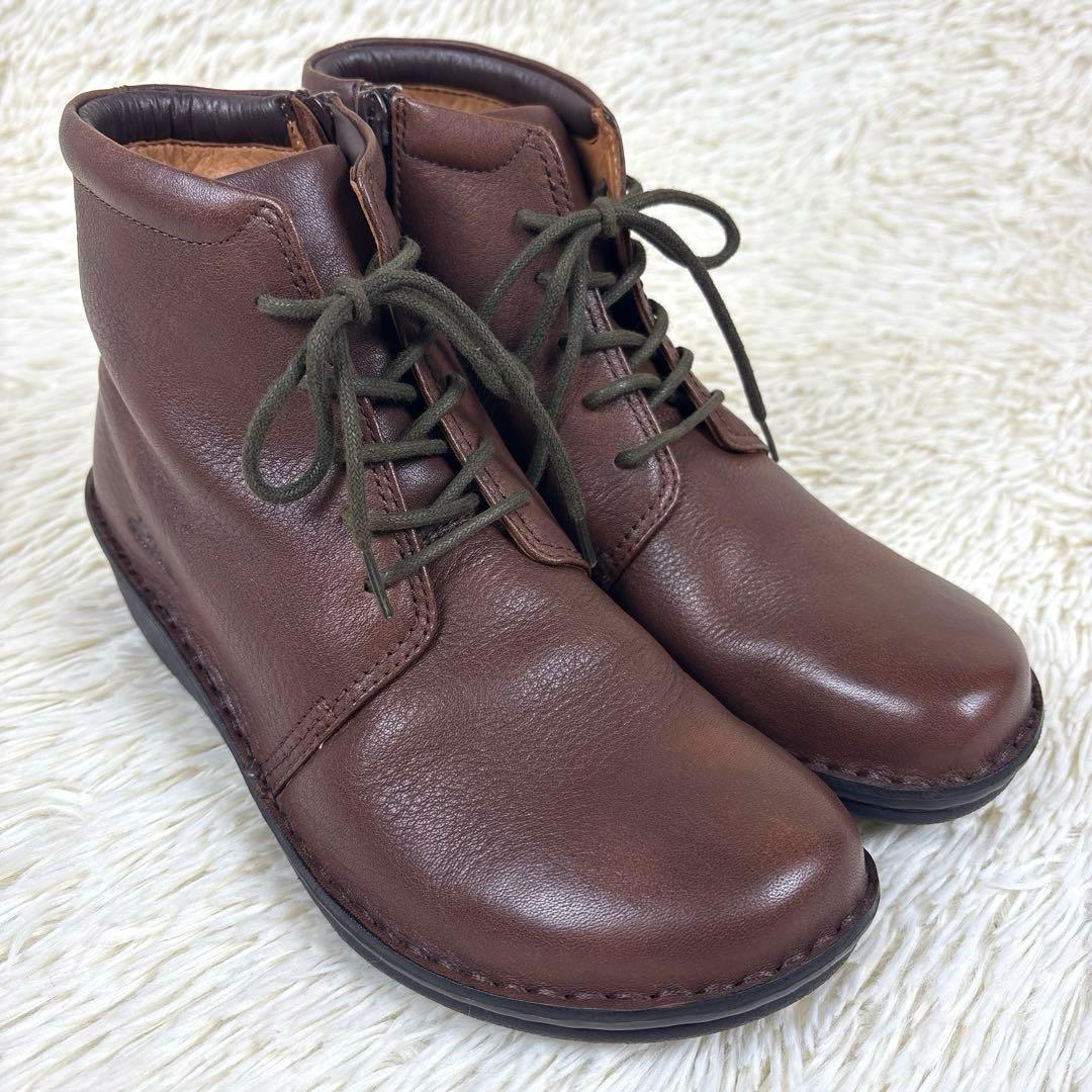 HPS、ショートブーツ、本革、サイドジップ、外反母趾、健康靴