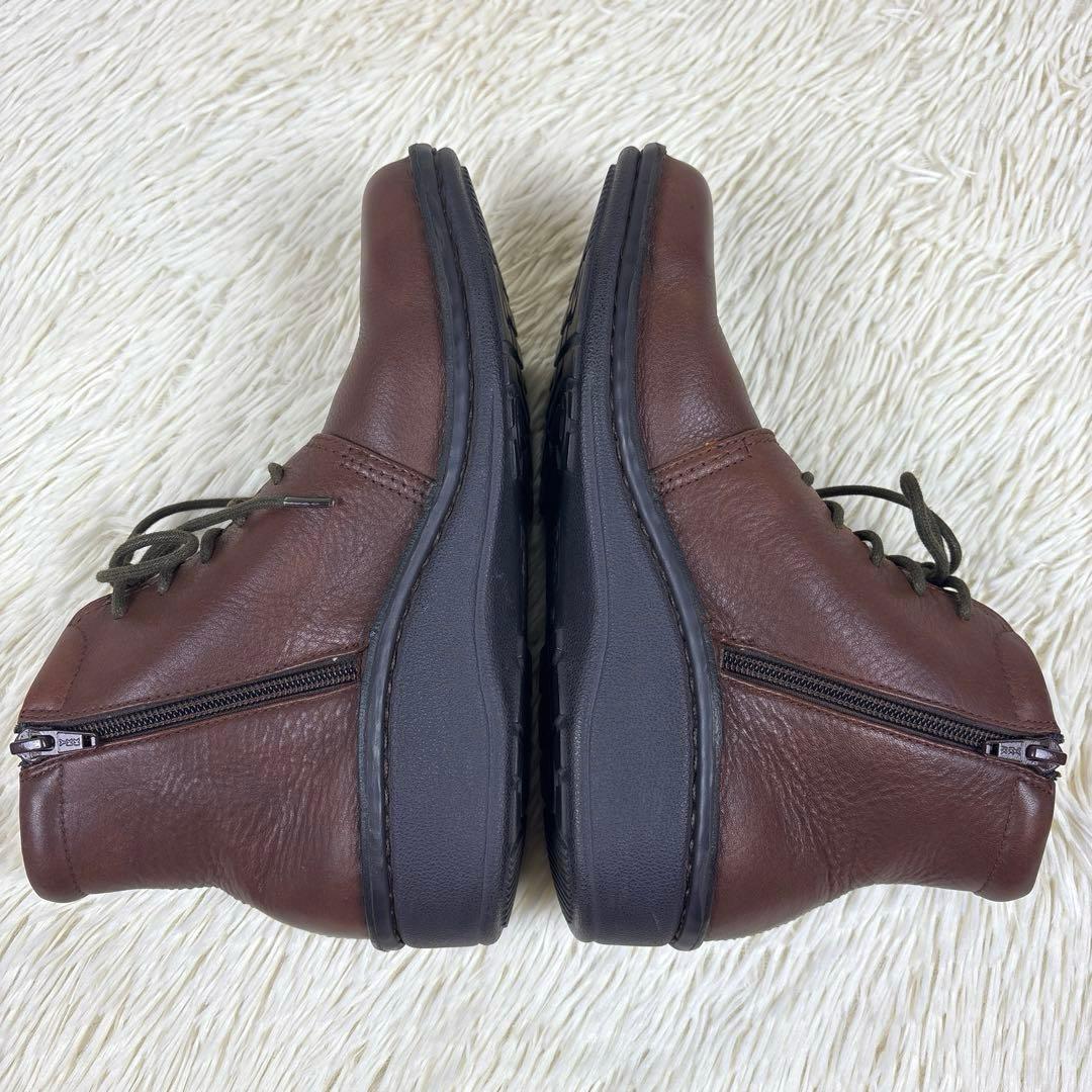 HPS、ショートブーツ、本革、サイドジップ、外反母趾、健康靴