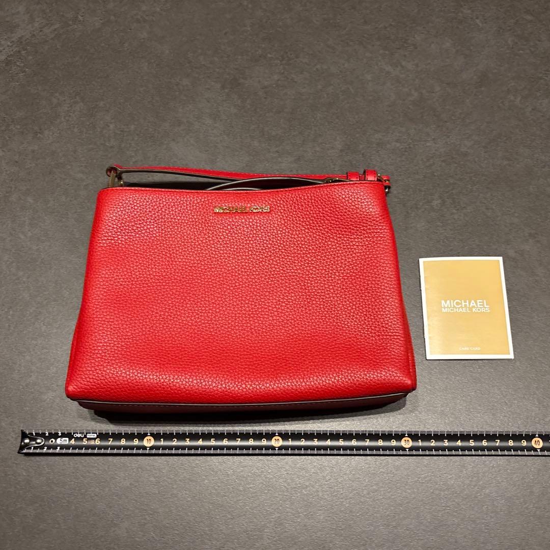 マイケルコース◯ショルダーバッグ トリプル クロスボディ 赤