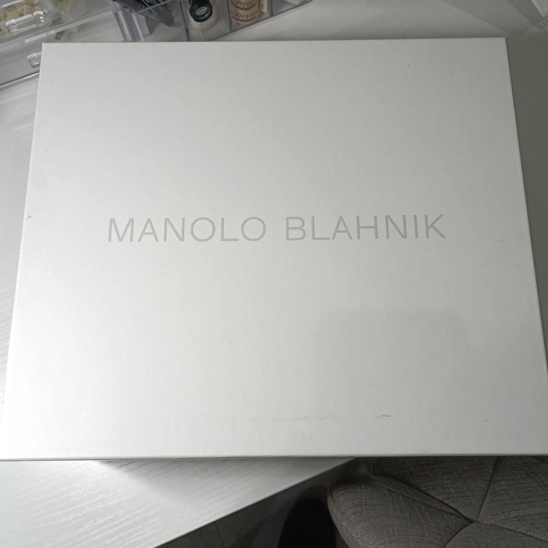 美品　MANOLO BLAHNIK ネイビー スエード ブーツ 39