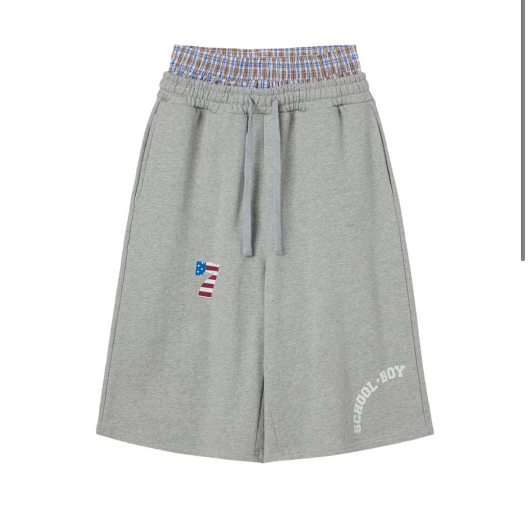 パンツ aeae TRUNK LAYERED SWEATSHORTS