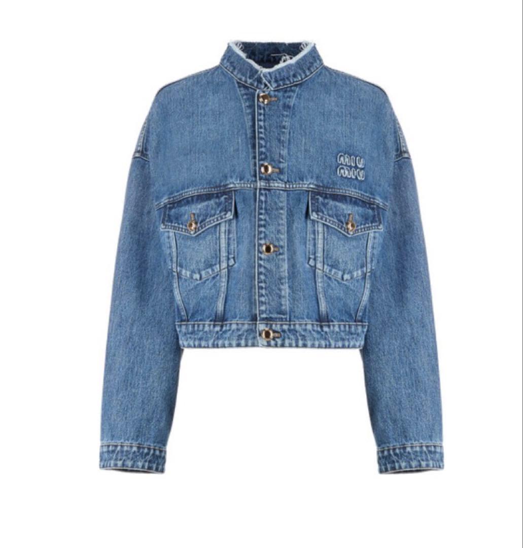 ⭐︎MiuMiuタグあり百貨店購入デニムジャケット2024