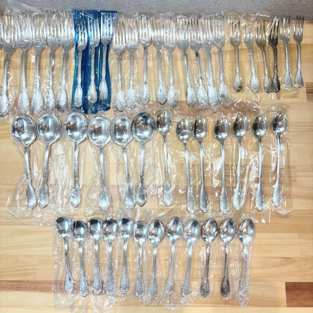 【未使用】ノリタケ カトラリー　スプーン＆フォーク　花柄　49本　大量