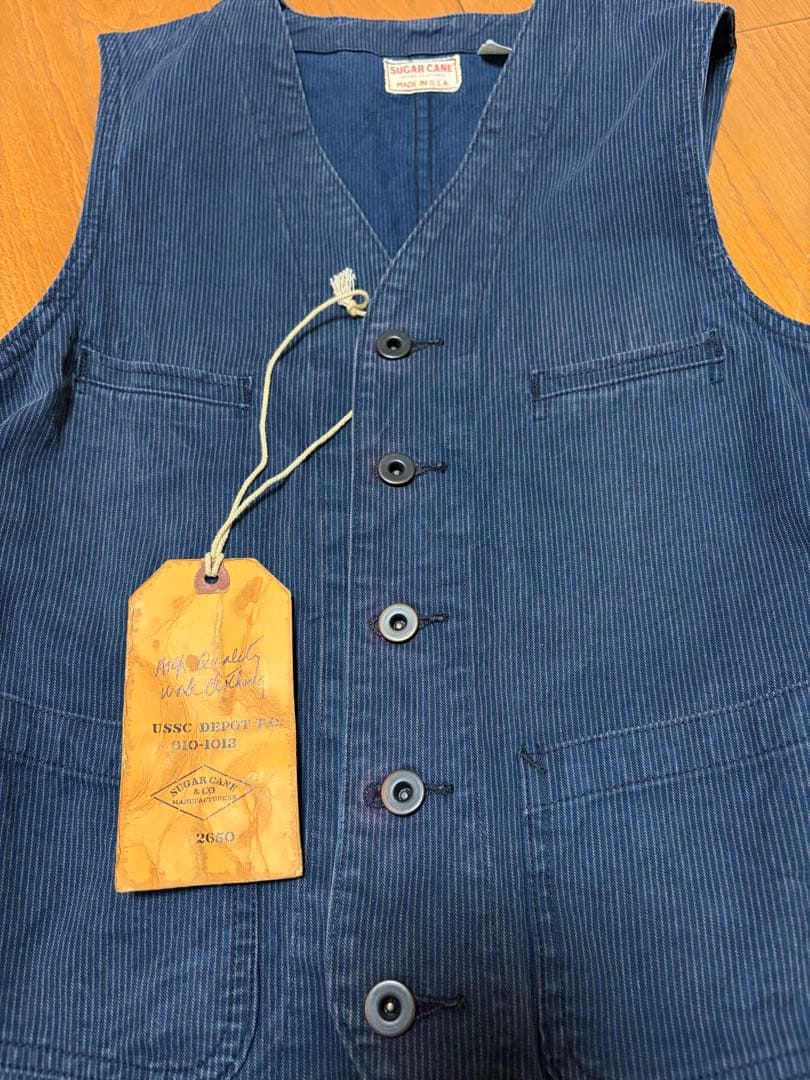 【さだはる 】MADE IN USA シュガーケーンベスト