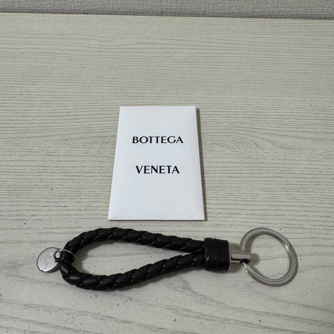 【新品同様】BOTTEGA VENETA　ボッテガヴェネタ　キーリング　ブラック