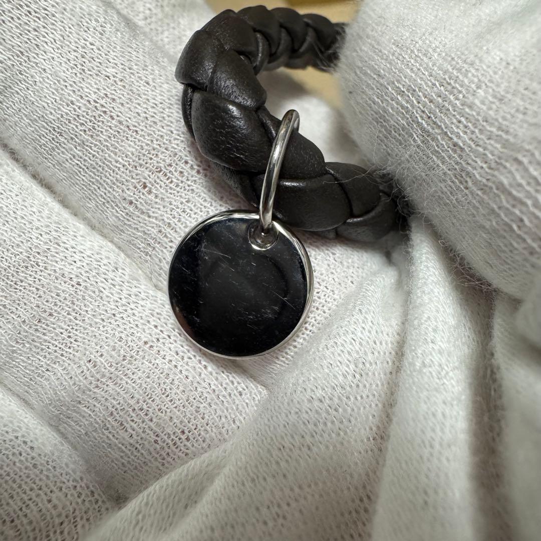 【新品同様】BOTTEGA VENETA　ボッテガヴェネタ　キーリング　ブラック