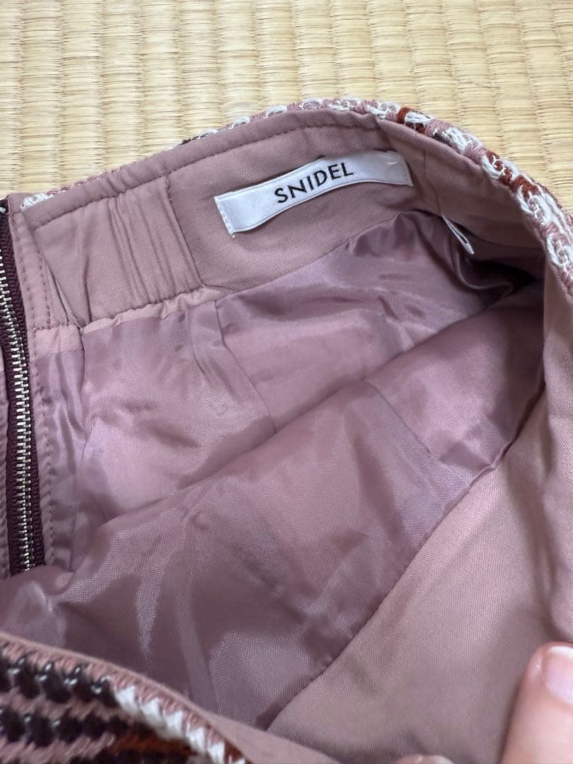 SNIDEL スナイデル ロービングチェックスカート