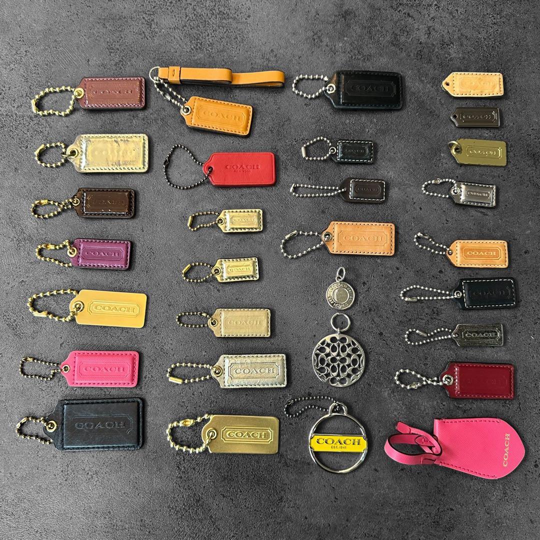 COACH 30個セット まとめ売り　チャーム　キーホルダー タグ