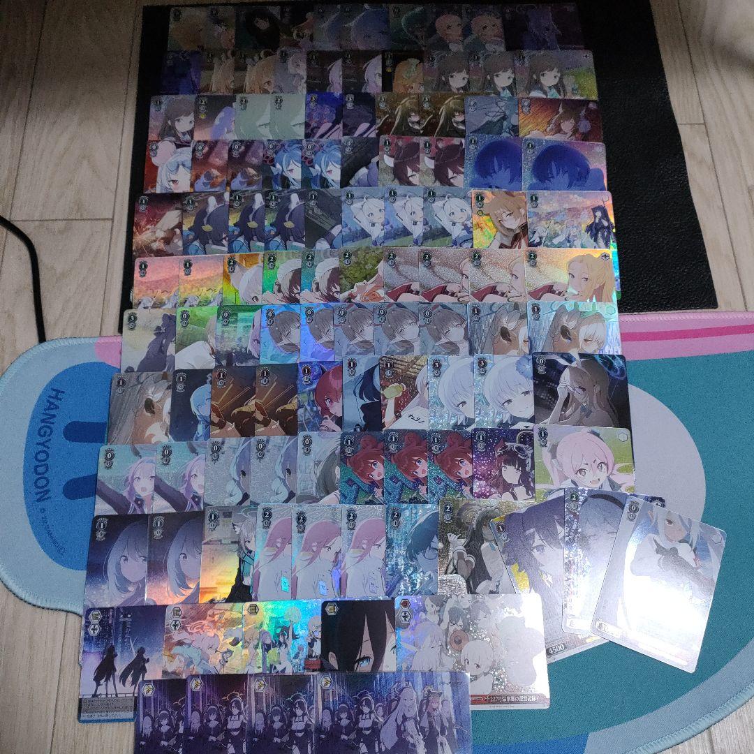 ヴァイスシュヴァルツ　ブルアカ　SR RRRメモロビ　カード110枚まとめ売り