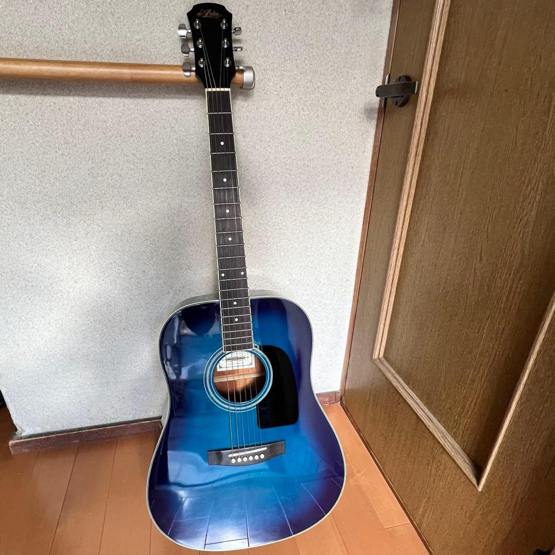 m*a様 新品未使用 ソフトケース付 アコースティックギター グラデーション ブ