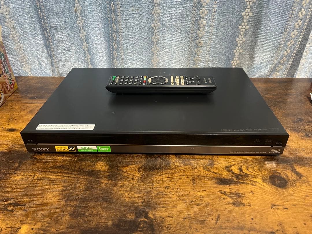 【良品】ソニー　ブルーレイレコーダー BDZ-AT750W