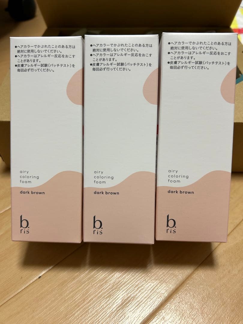 b.fis エアリーカラーリングフォーム ダークブラウン 80g 3本セット