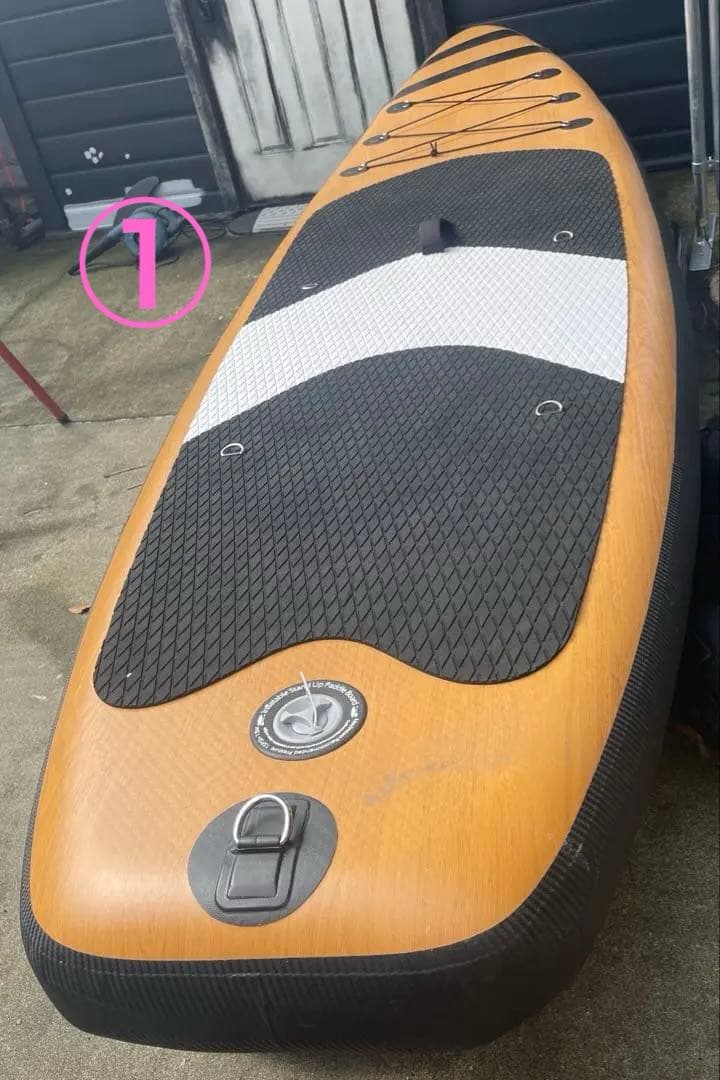 【訳有り】★Amazon購入★木目調スタンドアップパドルボード★おまけ付★sup