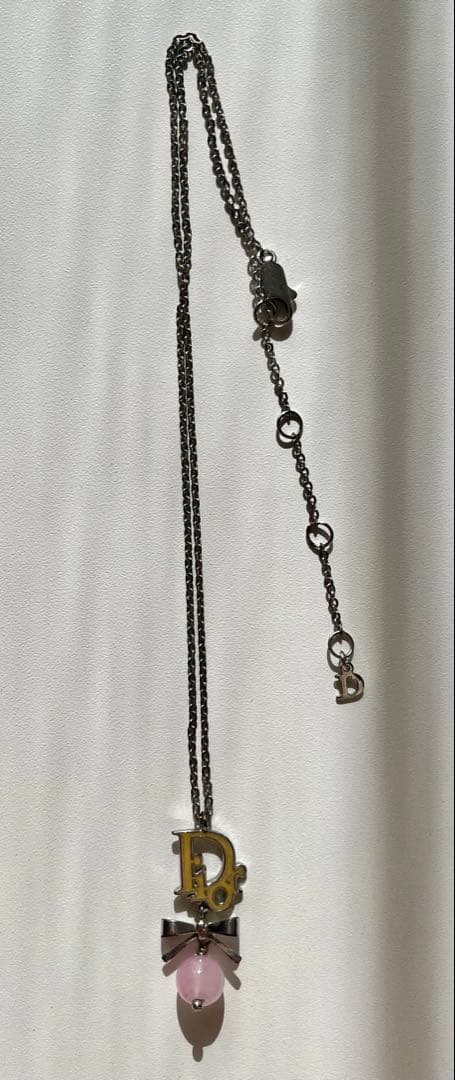 Dior リボンチャーム　ネックレス