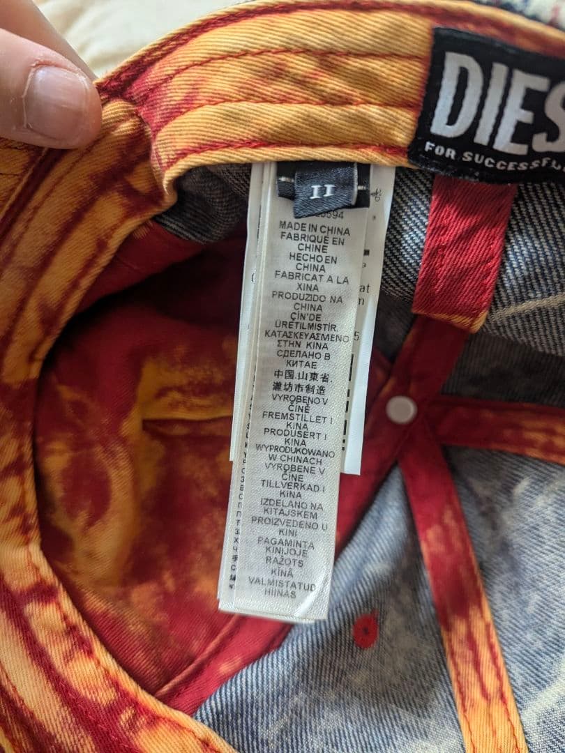 DIESEL　ダメージ デニムキャップ C-SEYMON