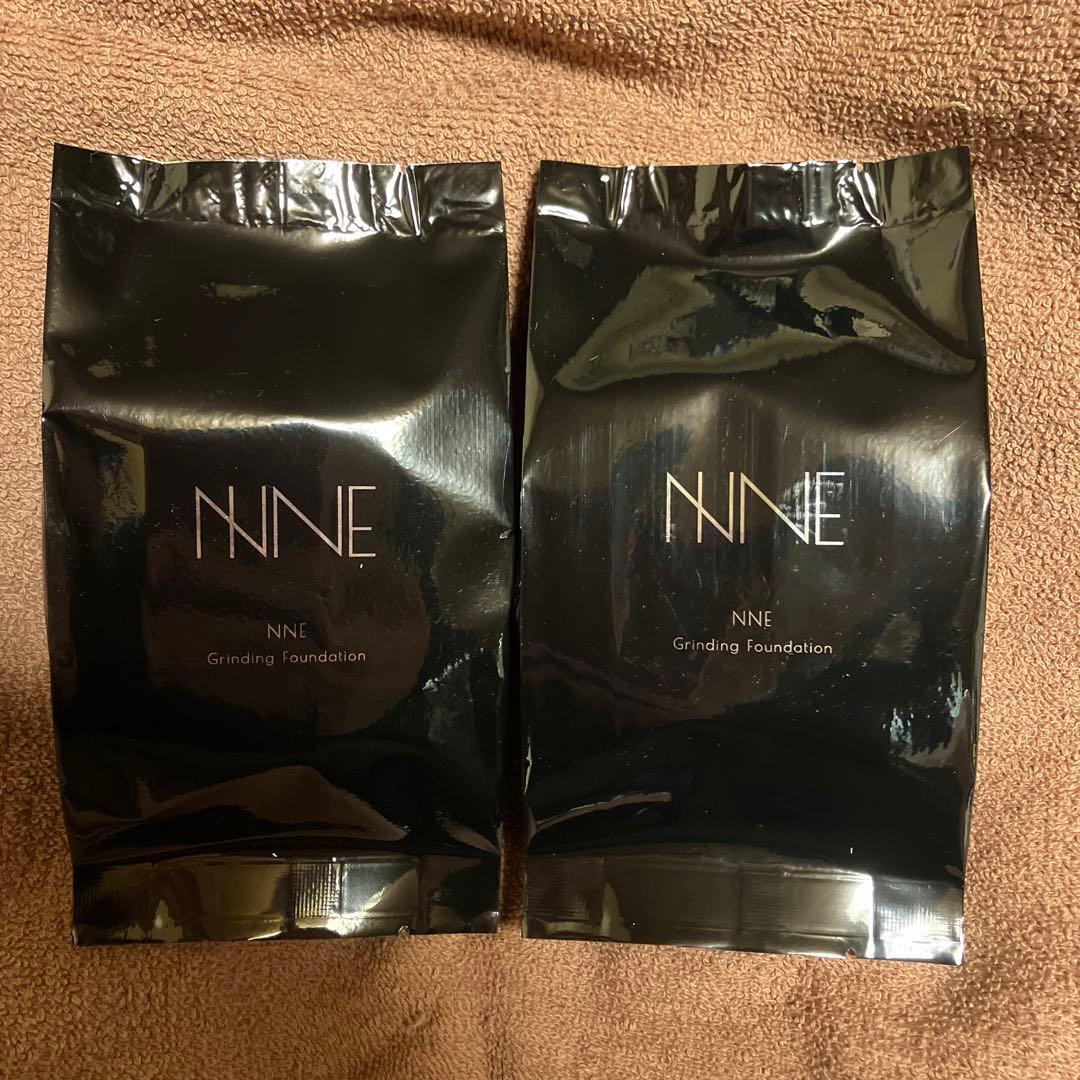NNE グラインディングファンデーション ライトベージュレフィル２個セット