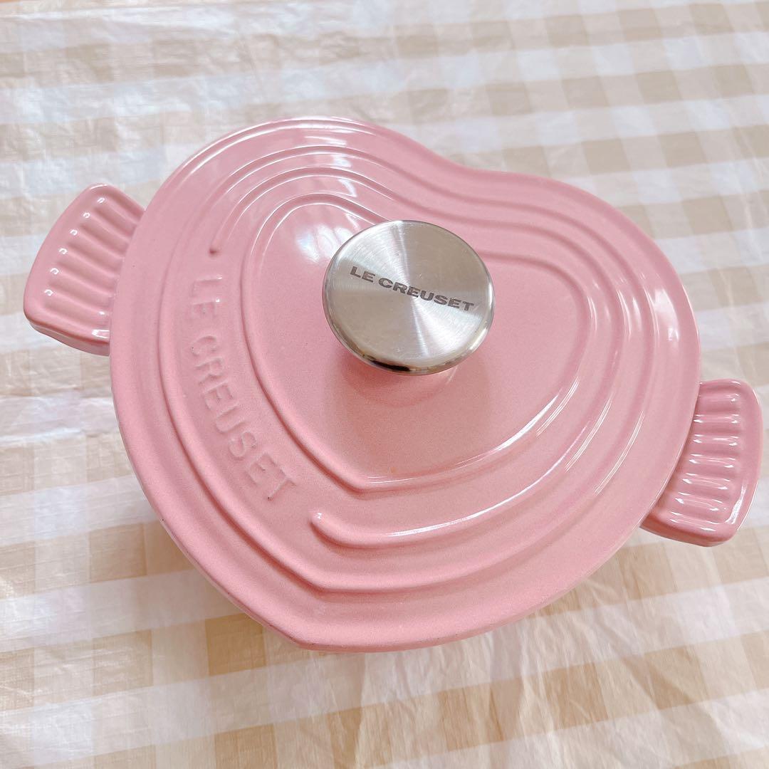 Le Creuset ココット　ピンク　ハート型鍋