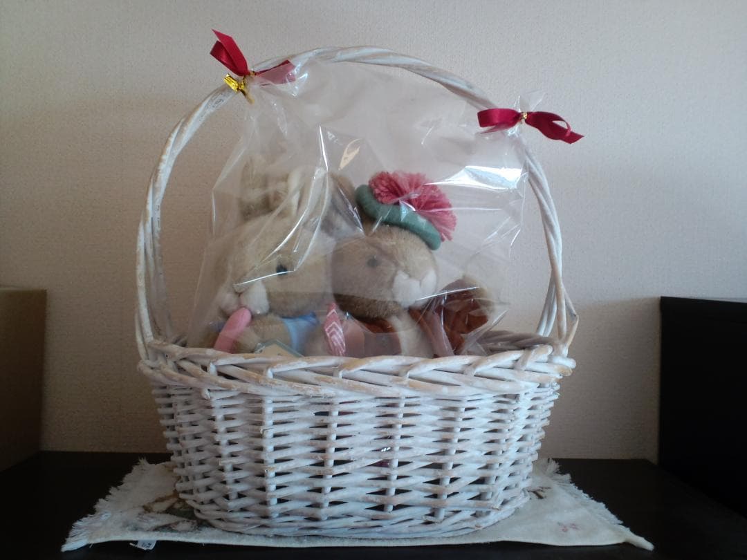 レア！！美品☆ピーターラビット　ベンジャミン　ぬいぐるみ　EDEN　かご付き