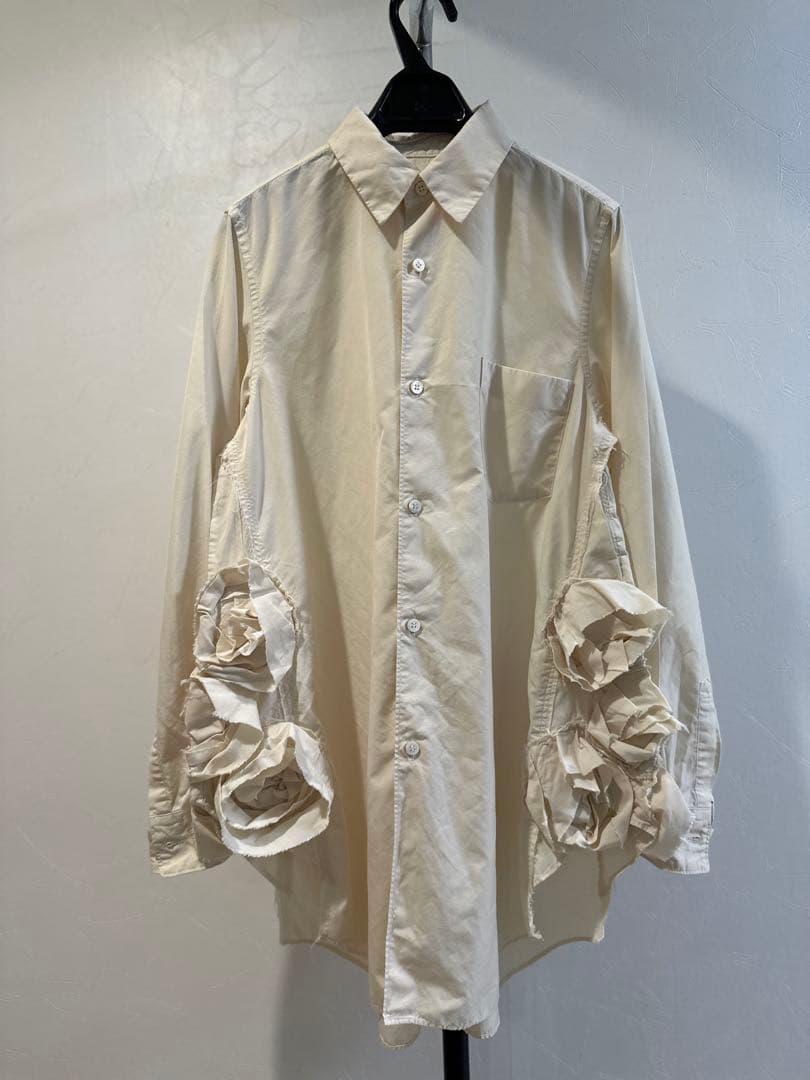 AD2023 コムコム　コムデギャルソン　バラ　シャツ　ブラウス
