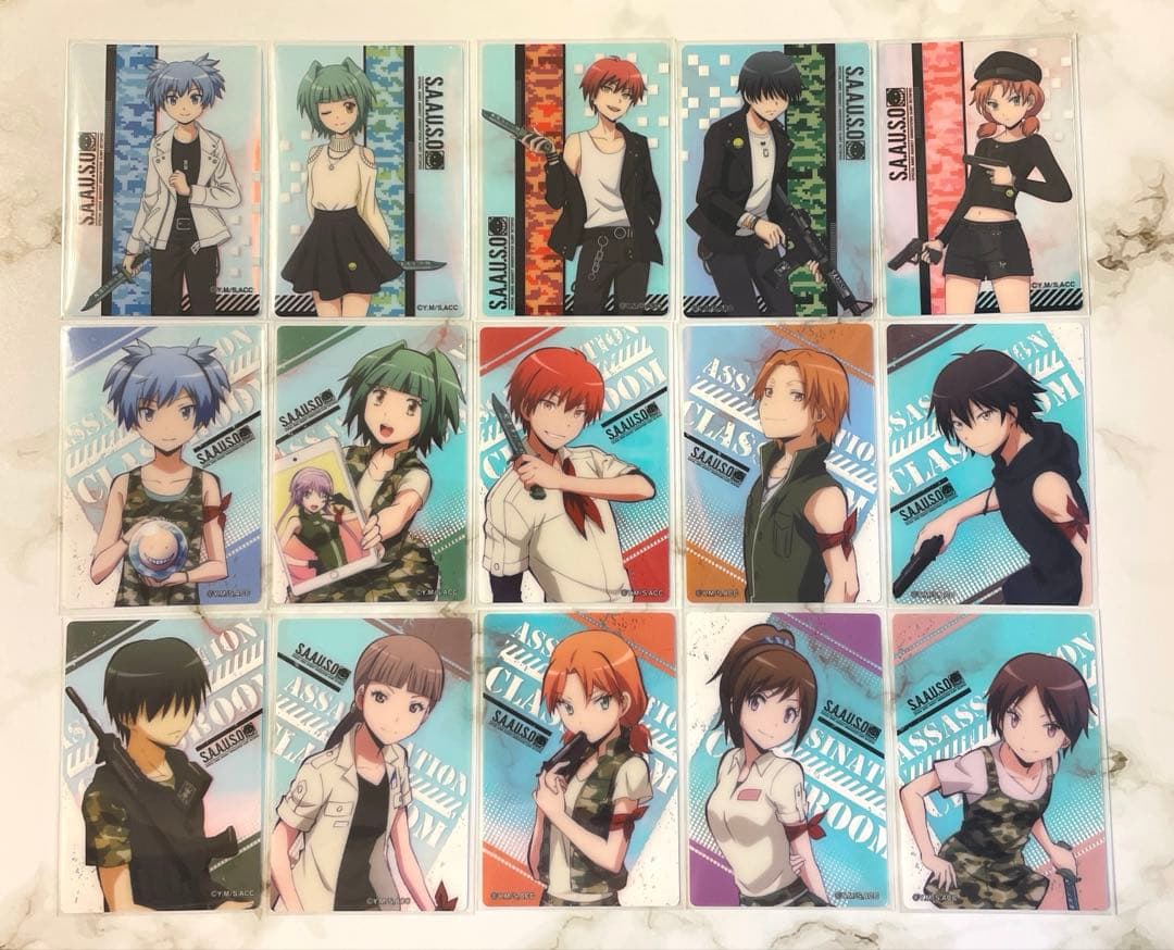 暗殺教室 マルイ POP UP オーロラアートコレクション 全15種セット