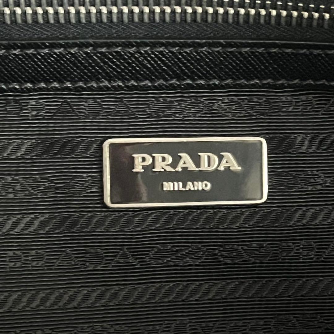 ✨良品✨　PRADA ビジネス　ハンドバッグ　レザー　革　　黒　レザー