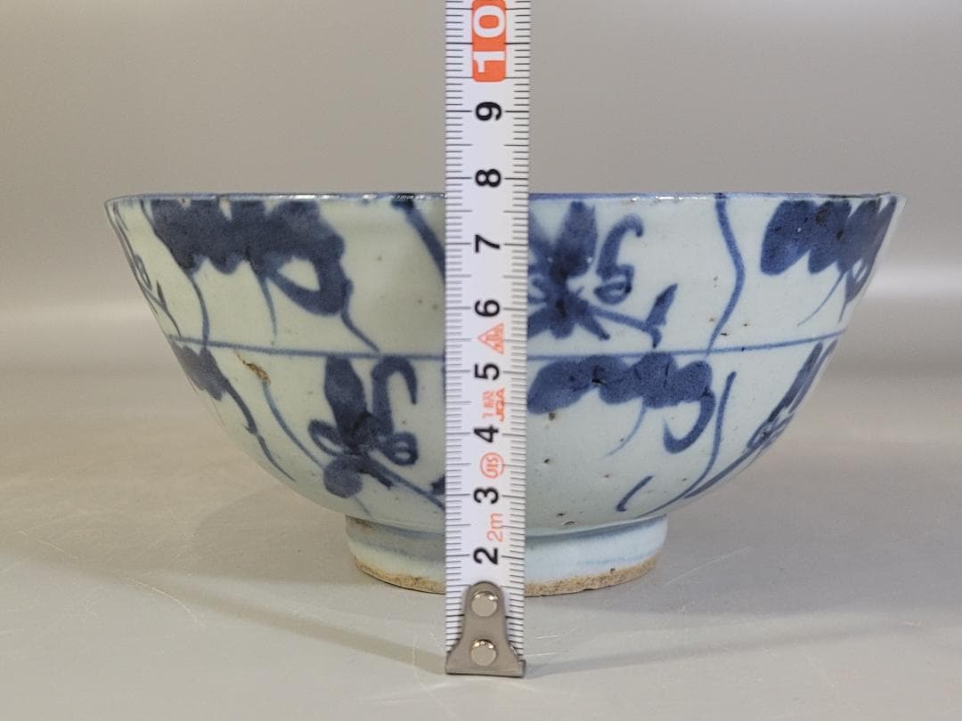 茶道具 中国 青花 碗 古染付 菓子鉢 DT601中国 陽刻 蓮紋 青磁 燭台