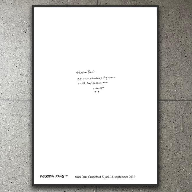 額装済/Shadow Piece（オノ ヨーコ）/ポスター