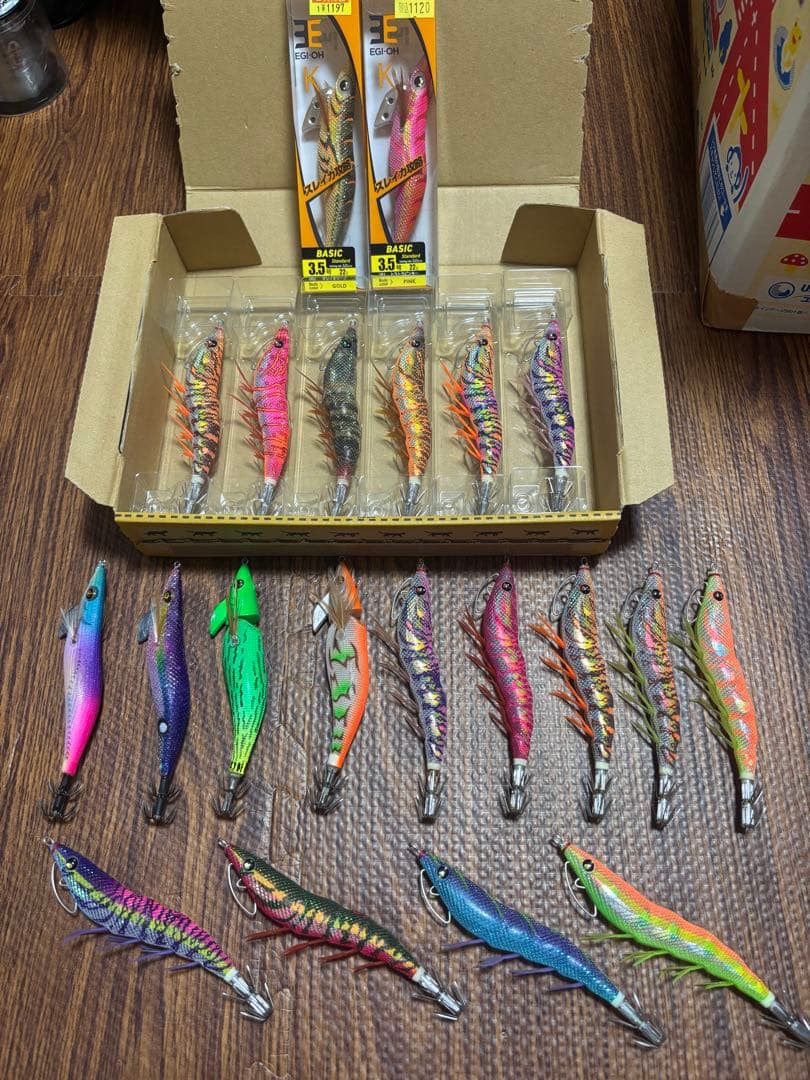 エギング　エギ21個セット　パタパタ　エギ王K