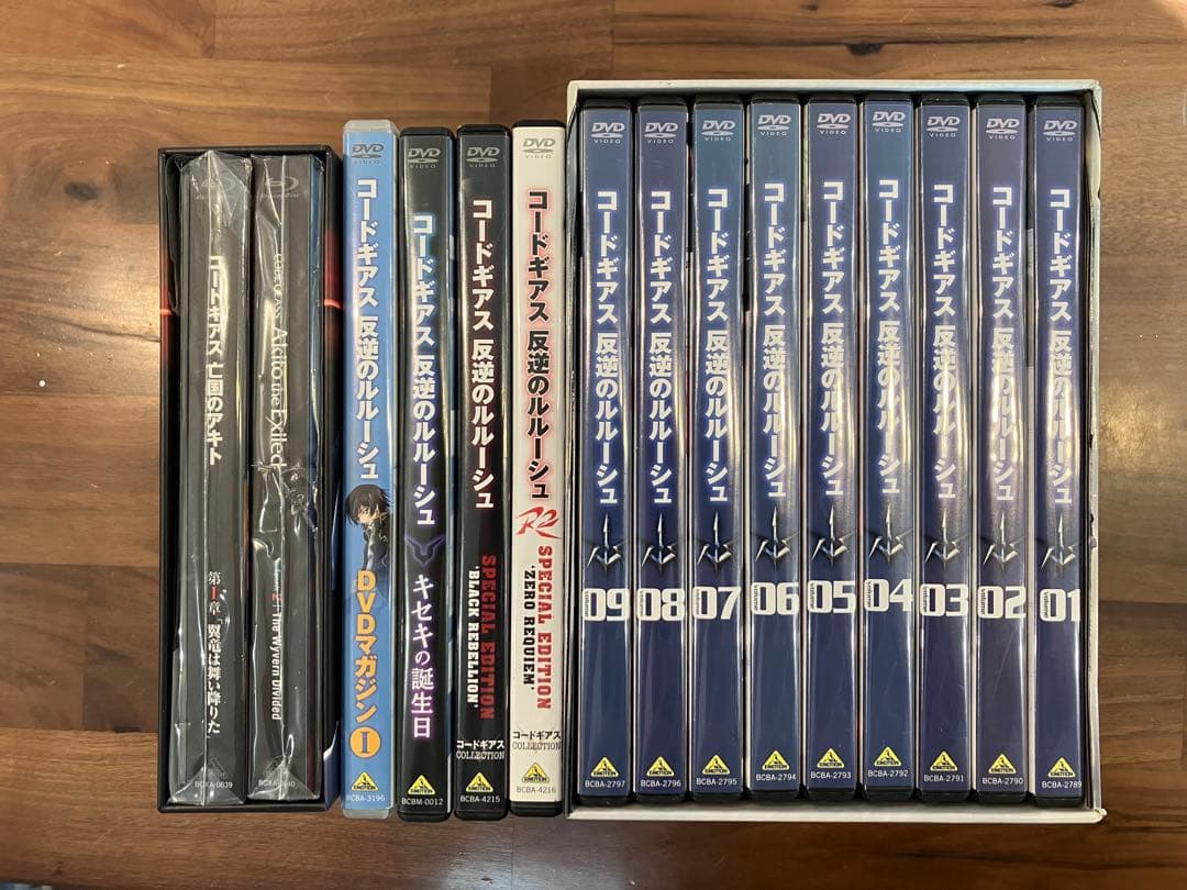 コードギアス 反逆のルルーシュ DVDセット＆亡国のアキトBlu-ray