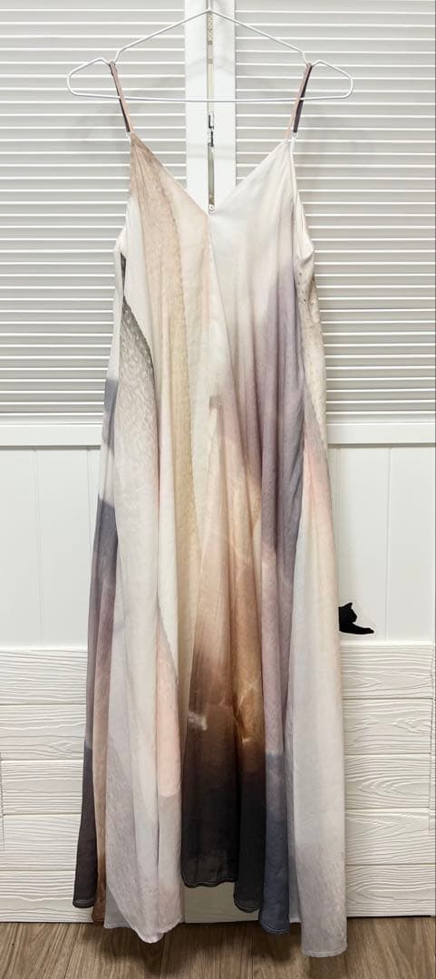 tageechita アートグラデーションプリント フレアキャミワンピース L