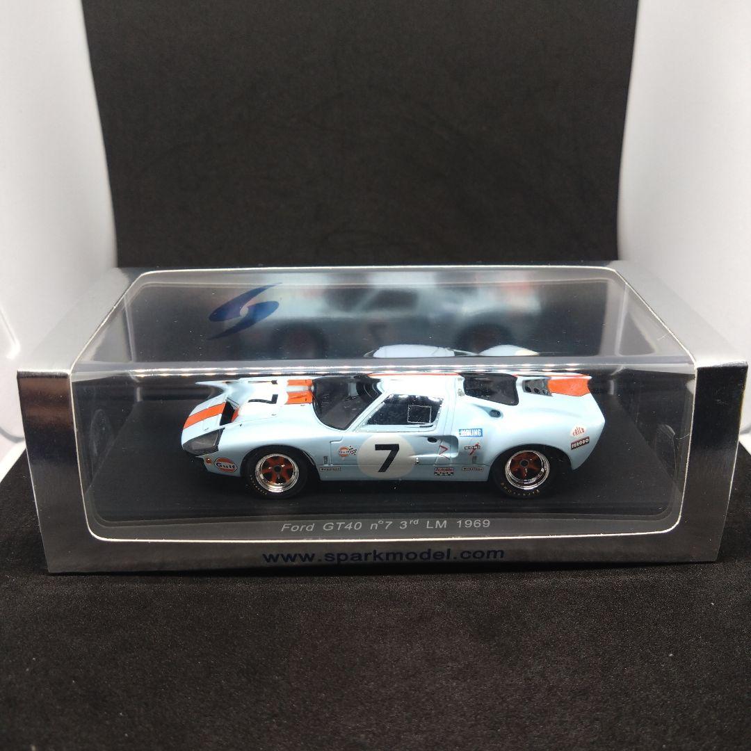 スパーク 1/43 フォード GT40 1969 ル・マン24時間 3位 ガルフ