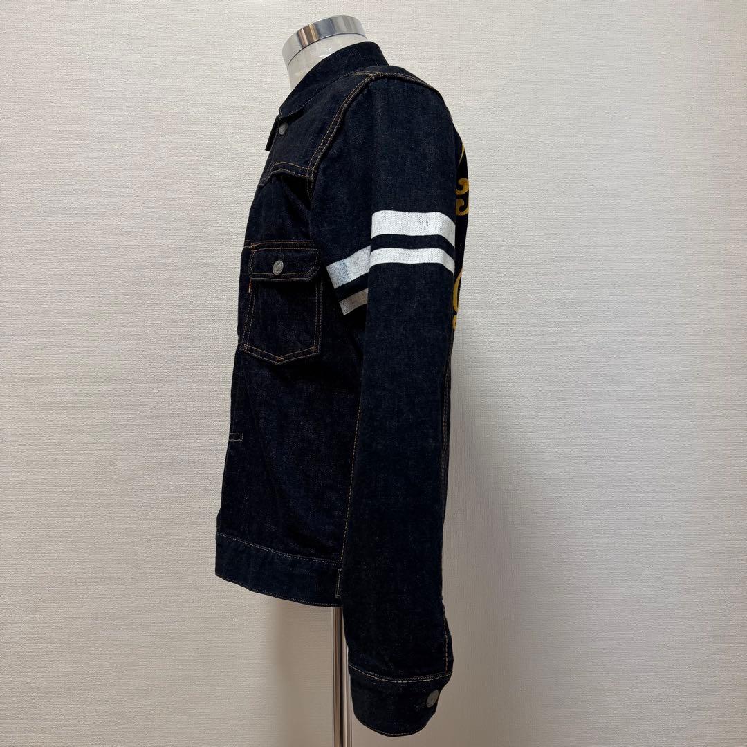 桃太郎ジーンズ　デニムジャケット　出陣　赤耳　濃紺　バック刺繍　日本製　XL