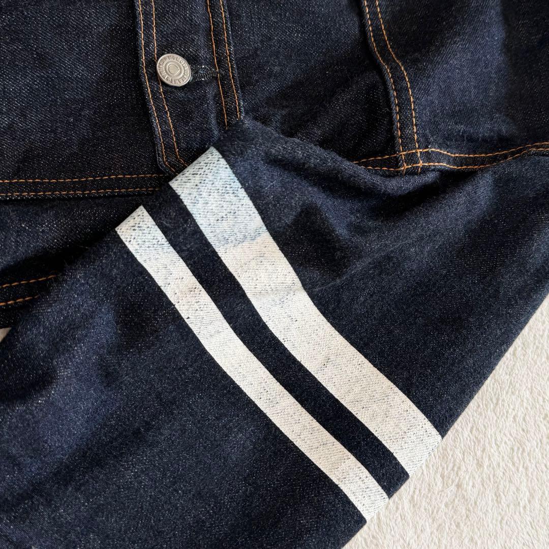 桃太郎ジーンズ　デニムジャケット　出陣　赤耳　濃紺　バック刺繍　日本製　XL