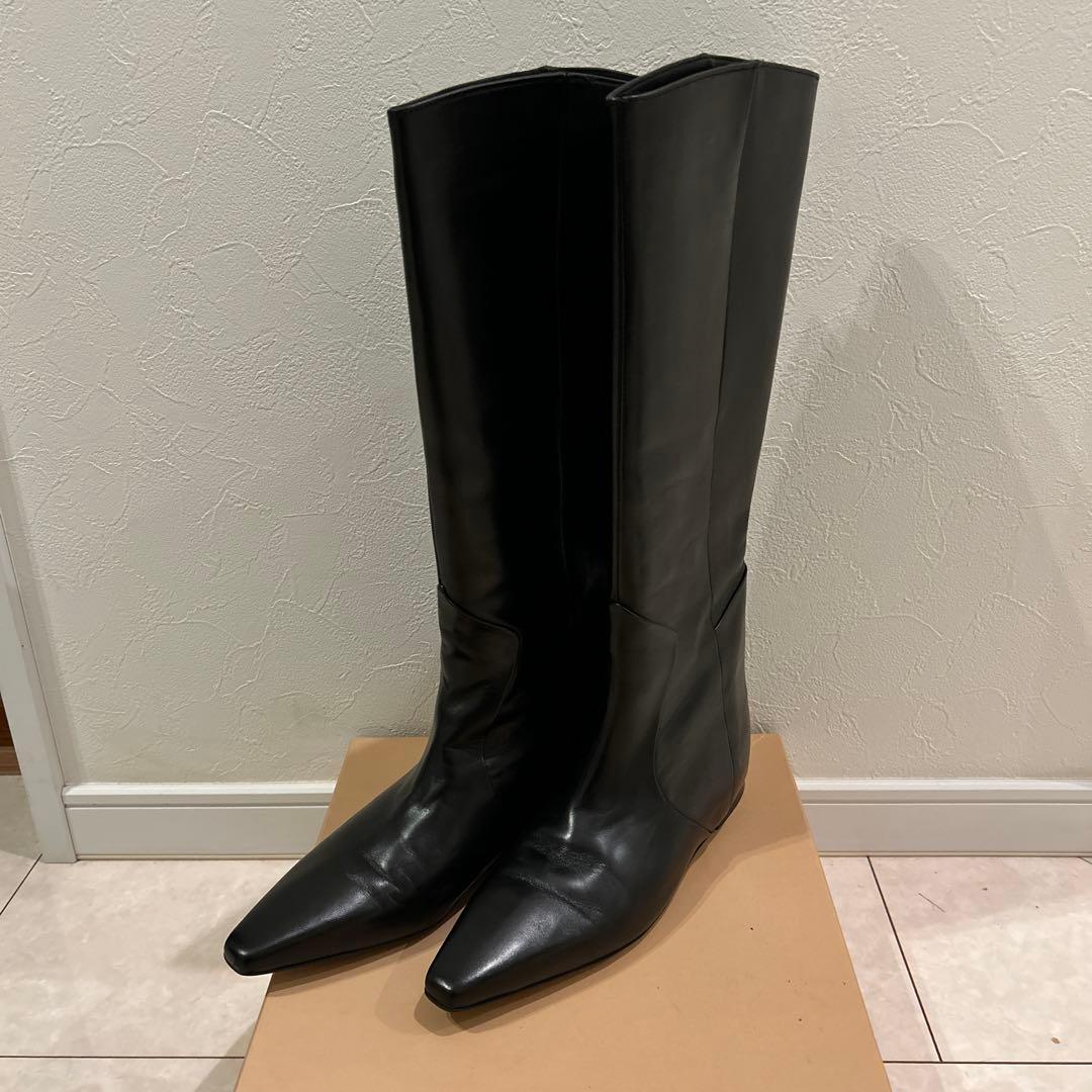 corso roma 9 ブラックロングブーツ　38（約24.5センチ）