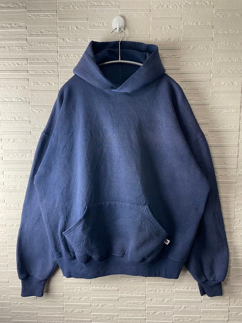 90s USA製　ラッセル　RUSSELL パーカー　フーディスウェット　無地