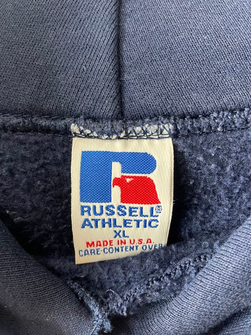 90s USA製　ラッセル　RUSSELL パーカー　フーディスウェット　無地