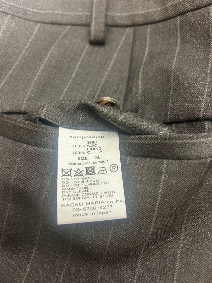 ワコマリア　タイプ1 スラックス　Ermenegildo Zegna ウール