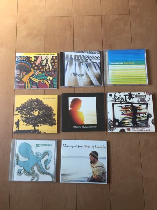 サーフ系ミュージック！8枚！激レア1枚直筆サイン入SIM REDMOND!