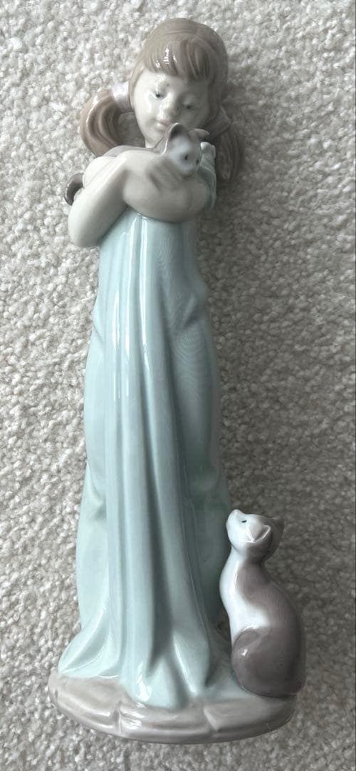 LIADRO 女の子と猫　美品