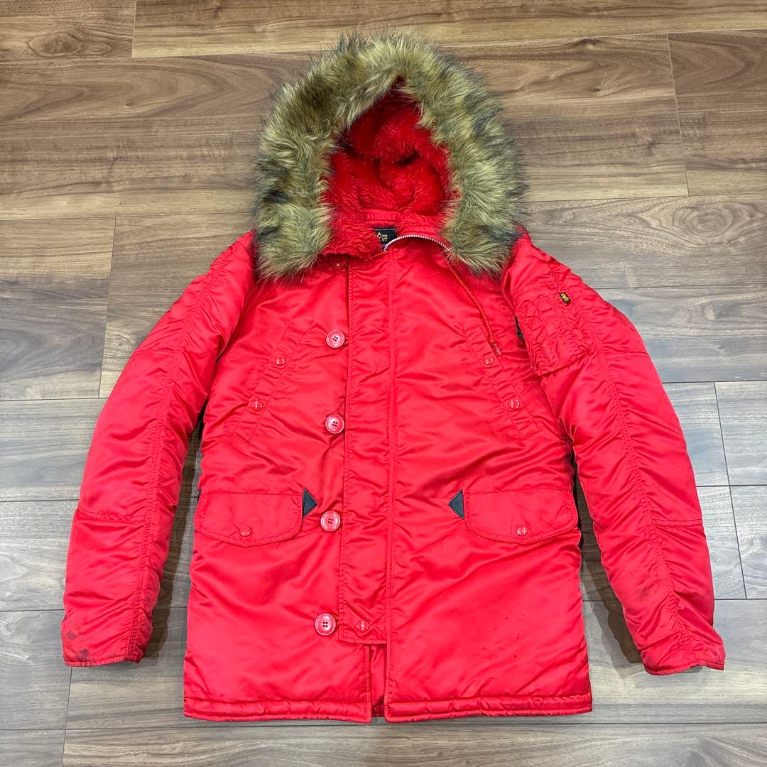 アルファ N-3B レッド Mサイズ レアカラー