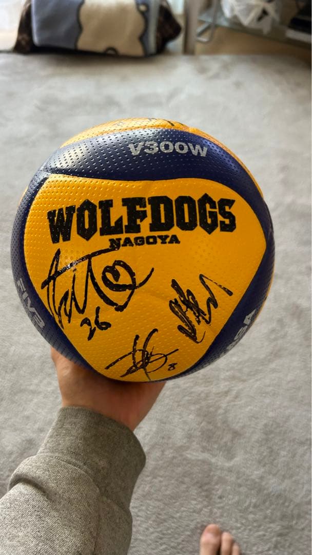 WOLFDOGS NAGOYA ウルフドッグス名古屋 選抜選手 直筆サインボール