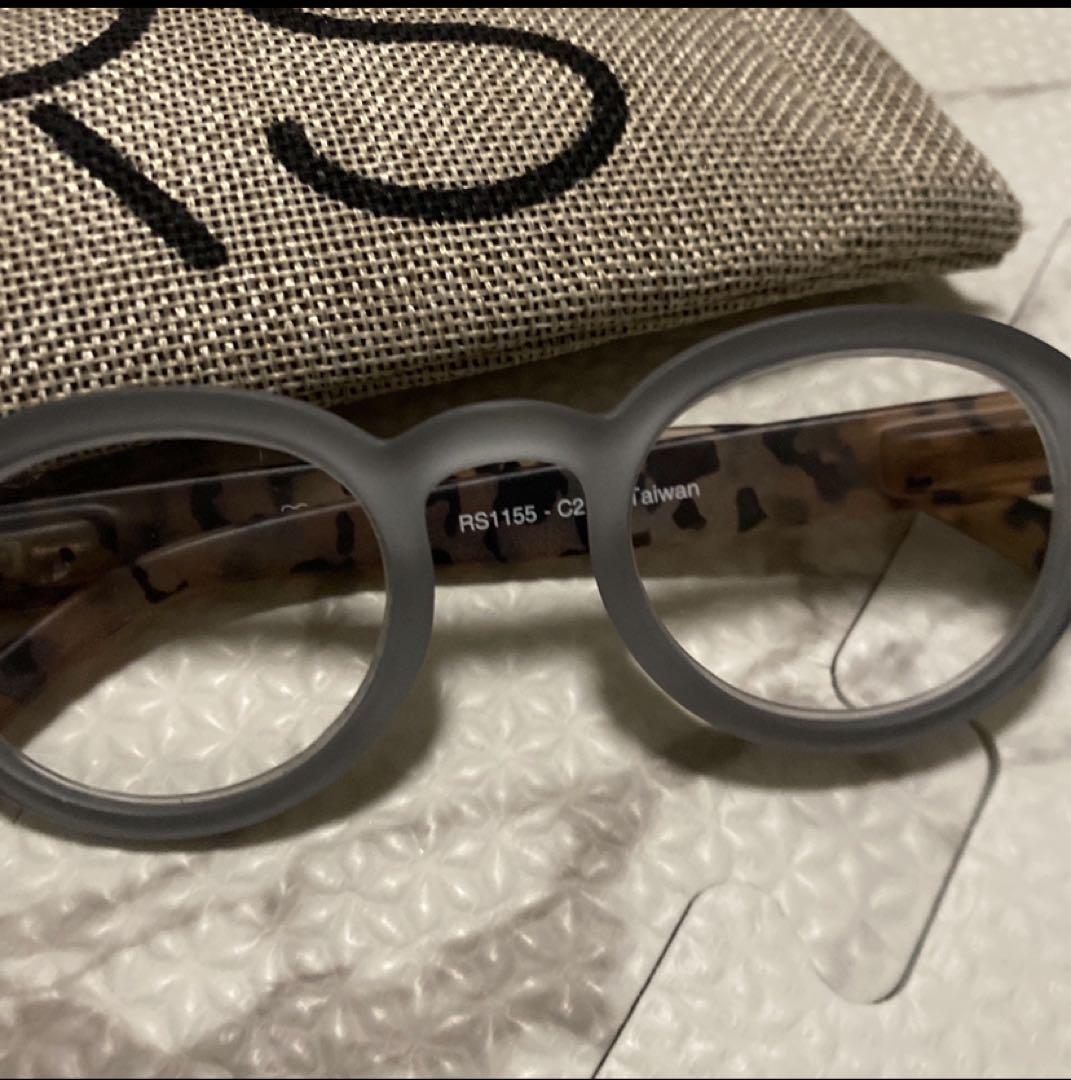 RS1155 グレー レオパード メガネ台湾お値引き限定です！！