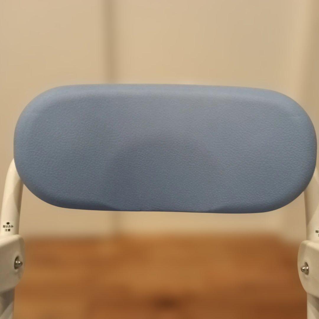 アロン化成 楽らく開閉シャワー ベンチU ブルー　安寿